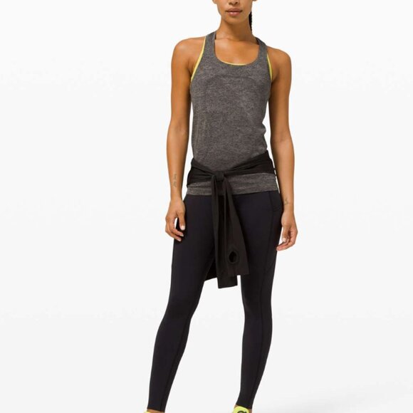 lululemon athletica Tops - Lululemon Swiftly Tech Tank Top Striped Gray Grey 6